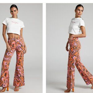 Abrand X Dyspnea A Double Oh Flare Jean in Candy Size 26 NWT